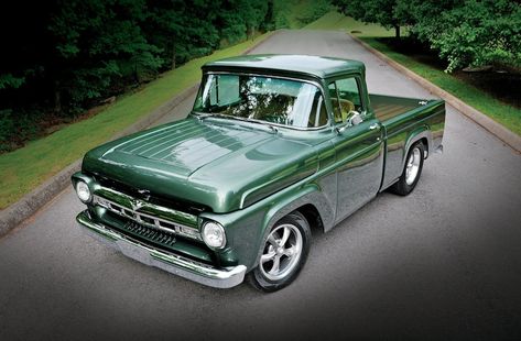 1959 Ford F100, Classic Trucks Magazine, Built Ford Tough, Old Ford Trucks, Ford F100, Auto Art, Built Truck, Ford Pickup Trucks, American Classic Cars