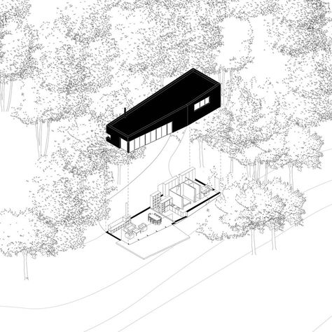 Koshino House, Axonometric View, Axonometric Drawing, Architecture Board, Architecture Collage, Concept Diagram, Architecture Graphics, Diagram Design, Timber House