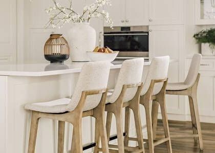 Transitional Counter Stools, White Counter Stools, Organic Modern Living Room, Island Chairs, Island Stools, Modern Counter Stools, Quartz Kitchen Countertops, Stools For Kitchen Island, Urban Barn