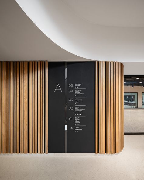 Trent Bell | Architectural Photographer | interiors | 16 Office Directory Signage Design, Business Office Foyer Ideas Entrance, Information Wall Design, Entrance Office Design, Office Signage Entrance, Workplace Signage, Office Entrance Design, Floor Directory, Office Entrance Lobby