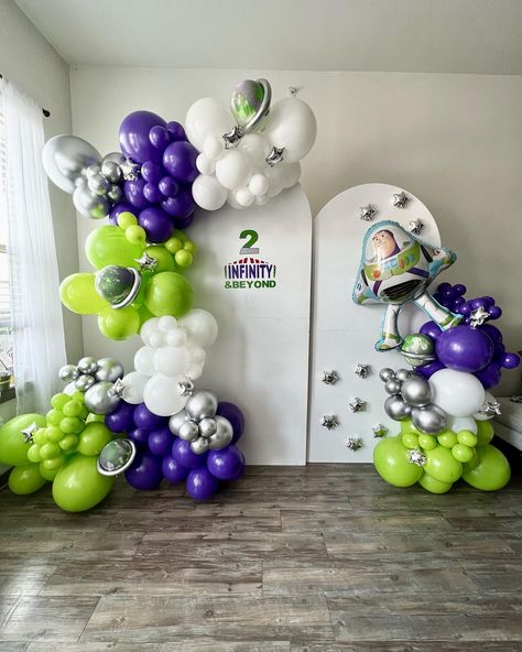 To The Infinity And Beyond, Buzz Lightyear Birthday Party, Buzz Lightyear Party, Buzz Lightyear Birthday, 2nd Birthday Party For Boys, Baby Birthday Themes, Second Birthday Ideas, Boy Birthday Party Themes, Birthday Themes For Boys