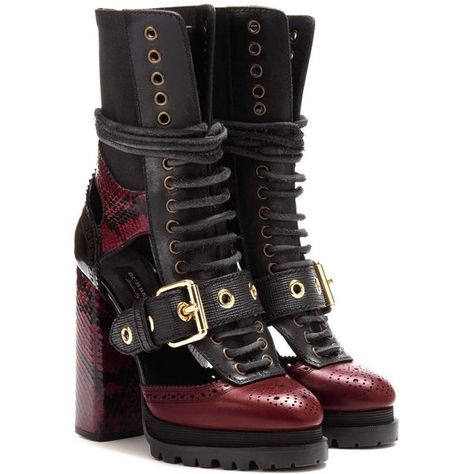 Burberry Westmarsh Embellished Boots ($1,795) ❤ liked on Polyvore featuring shoes, boots, red, leather footwear, red shoes, burberry boots, leather boots and embellished shoes Embellished Boots, Burberry Boots, Cutout Ankle Boots, Red Leather Shoes, Red Leather Boots, Real Leather Boots, Dr Shoes, Snakeskin Boots, Green Boots