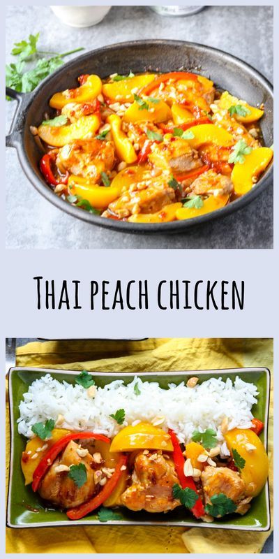 Savoury Peach Recipes, Peach Curry, Korean Takeout, Peach Chicken, One Pan Meal, Food Asian, Thanksgiving Menu Ideas, Recipes Thanksgiving, Chicken Meals