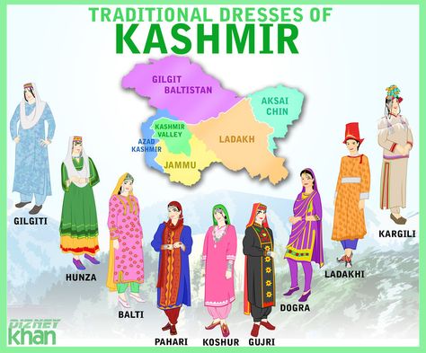 Traditional Dresses of Kashmir by ArsalanKhanArtist.deviantart.com on @deviantART Kashmir Day, History Of Kashmir, Kashmir Pakistan, Indian Culture And Tradition, Pakistan Culture, History Of Pakistan, Muslim Memes, Pakistan Dress, Dresses By Style