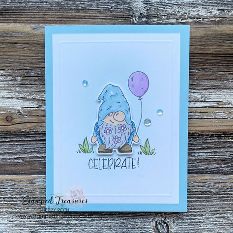 Stampinup Friendly Gnomes, Birthday Gnomes, Friendly Gnomes, Kindest Gnomes, Guy Birthday, Gnome Cards, Easy Greeting Cards, Thanksgiving Cards Handmade, Owl Cards