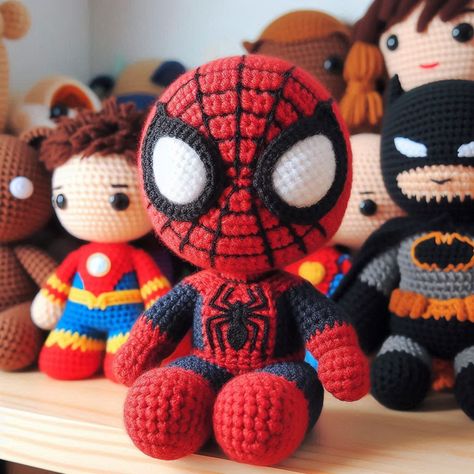 How To Crochet Spiderman, Spiderman Free Crochet Pattern, Crochet Spiderman Amigurumi Free Pattern, Spiderman Amigurumi Pattern Free, Crochet Spiderman Mask, Crochet Spiderman Free Pattern, Spiderman Crochet Pattern Free, Spider Man Crochet Pattern, Spiderman Crochet Pattern