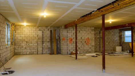 Basement Remodel With Poles, Basement Support Pole Ideas, Basement Column Ideas, Pole Wrap, Wooden Columns, Support Beams, Diy Wrap, Basement Design, Home Improvement Store