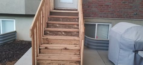 Whitewash Stairs, How To Whitewash, Painted Stairs, Wooden Stairs, Wet Towel, Stair Treads, White Wash, Staining Wood, Ladder Decor