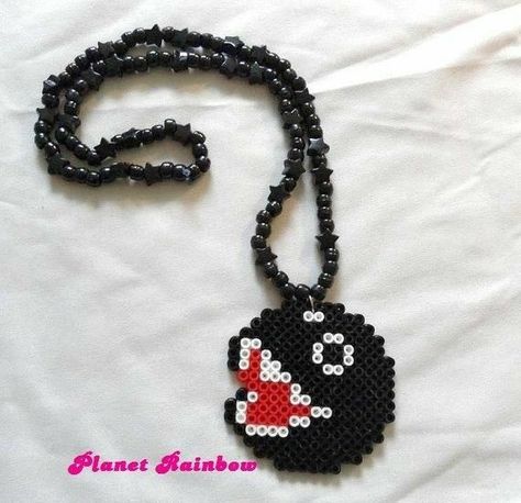 Perlers Ideas, Perler Accessories, Kandi Perler, Chain Chomp, Kandi Necklace, Kandi Kid, Easy Perler Beads Ideas, Perler Bead Templates, Diy Perler Bead Crafts