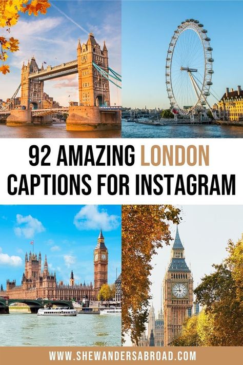 Eye Instagram Captions, London Captions Instagram, Eye Captions, London Instagram Captions, Quotes About London, British Funny, London Quotes, Vacation Captions, London Weather