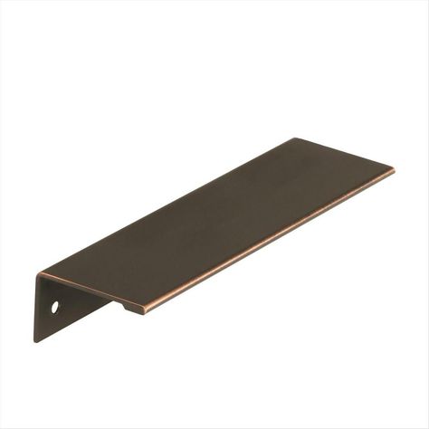 Amerock Edge Pull 5-1/16 in (128 mm) Center-to-Center Oil-Rubbed Bronze Cabinet Pull-2000857 - The Home Depot Oil Rubbed Bronze Cabinet Pulls, Edge Pulls, Bronze Cabinet Pulls, Finger Pull, Kitchen Cabinet Hardware, Decorative Knobs, Decorative Hooks, Bath Hardware, Black Cabinets