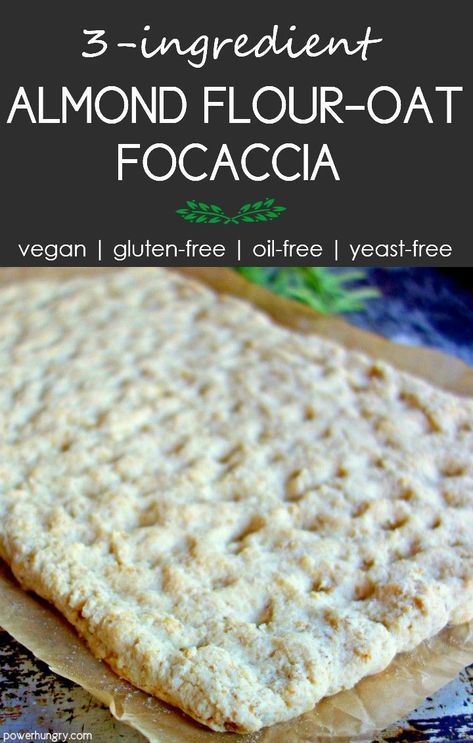 Focaccia Christmas, Healthy Flatbread, Keto Bread Recipe, Ginger Bread Cookies Recipe, Almond Flour Recipes, Vegan Bread, Power Hungry, Flour Recipes, Foods With Gluten