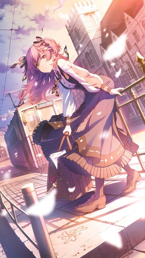 #airi #airimomoi #pjsekai #projectsekai Momoi Airi, Airi Momoi, Project Sekai, Pink Hair, Anime Character, Train, Hair, Anime, Pink