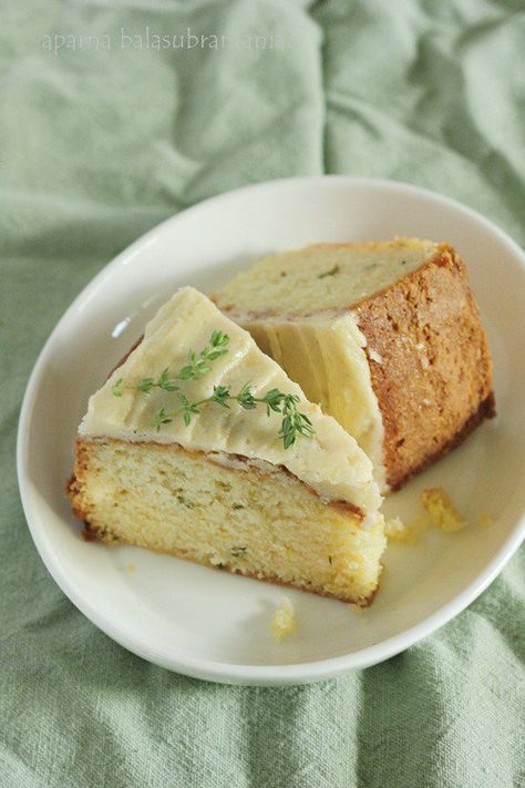 Lime Icing, Thyme Cake, Thyme Tea, Cake Slices, Yoghurt Cake, Lime Cake, Summer Baking, Olive Oil Cake, Food Stories