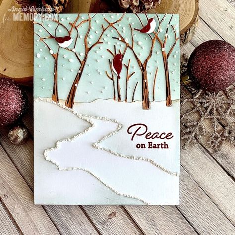 Close Card Making Stencils, Winter Karten, How To Make Decorations, Forest Path, Sweet Christmas, Bird Cards, Christmas Stamps, Winter Cards, Christmas Cards Handmade