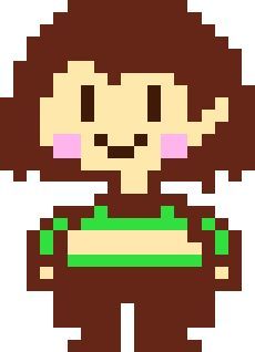 Undertale Pixel Art, Chara Dreemurr, Pixel Art Maker, Chara Undertale, Pixel Art Templates, Undertale Fanart, All Things Cute, Undertale Au, Indie Games