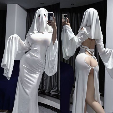 Главная / X Ghost Girl Costume, White Lady Ghost, Ghost Face Costume Women, Ghost Costume Women, Ghost Cosplay, Female Ghost, Scream Costume, Ghost Girl, Ghost Costume