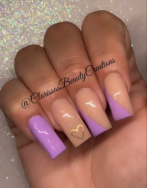 I love what i do but my clients love it even more! #nails #naildesign #nailideas #nailartdesigns #lightpurplenails #cutenaildesigns #mediumnails #nudenails #nailsalon #nailart #nailideas #taperedsquarenails #swarovskicrystals #swarovskinails #nudenailsacrylic #simplenaildesigns #baddienails #instagrambaddie #beautyproducts #uniquenails #beautifulnaildesigns #lovenailart #purplenails Purple Nude Nails, Light Purple Nails Design, Light Purple Nails, Tapered Square Nails, Purple Nail Designs, Instagram Baddie, Swarovski Nails, Beauty Creations, Beautiful Nail Designs