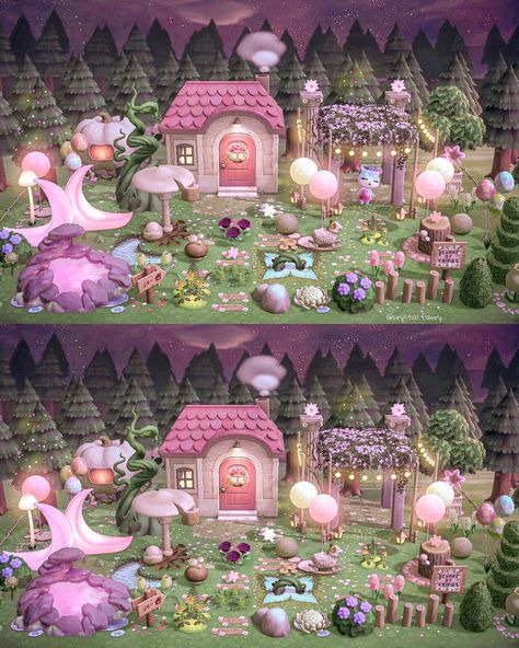 𝓭𝓪𝓷𝓲 🧚🏼‍♀️ on Instagram: “welcome to Judy’s enchanted fairy garden 🧚🏼‍♀️🍃✨ I was missing my fairycore builds so I made this little home for Judy today 💜 . . . you…” Minecraft Cherry Blossom House, Kawaii Island, Cherry Blossom House, Minecraft Cherry Blossom, Enchanted Fairy Garden, Fairy Island, Cottagecore Animal Crossing, Blossom House, Fairy Garden Animals