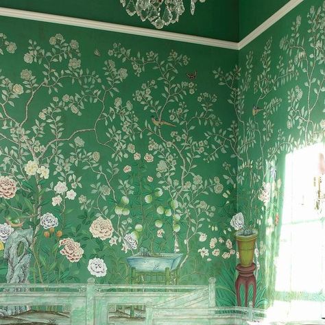 Degournay Wallpaper, Gracie Wallpaper, De Gournay Wallpaper, Bamboo Wallpaper, Georgian Townhouse, Hand Painted Wallpaper, Home Needs, Cozy Room Decor, Antique Paper