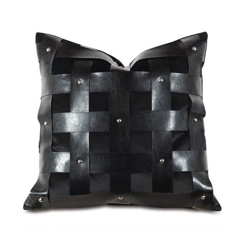 L'arcanciel Decorative Pillow-Eastern Accents-EASTACC-BB-DEC-202-Pillows-1-France and Son Leather Throw Pillows, Barclay Butera, Luxury Bedding Collections, Eastern Accents, Designer Bedding Sets, Wool Throw Pillows, Feather Pillows, Leather Pillow, Foto Ideas Instagram