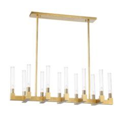 Corrigan Studio Donnell 10-Light Kitchen Island Pendant | Wayfair Aged Brass Chandelier, Transitional Chandelier, Kitchen Island Linear Pendant, Light Kitchen Island, Chrome Chandeliers, Classic Kitchen, Light Kitchen, Island Pendants, Kitchen Island Pendants