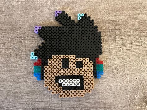 Roblox avatar out of fuse beads, melty beads Roblox Perler Beads, Avatar Perler Beads, Roblox Pixel Art, Perler Christmas, Roblox Party, Kandi Cuffs, 3d Perler Bead, Pixels Art, Kandi Cuff