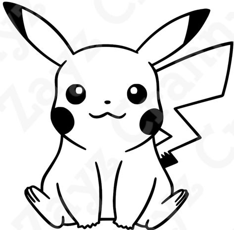 Pikachu Outline, Pikachu Silhouette, Pikachu Svg, Pikachu Coloring Page, Pikachu Pikachu, Baby Spiderman, Idee Cricut, Free Characters, 타이포그래피 포스터 디자인