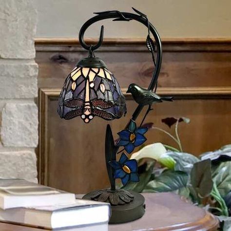 Shop Bellacor for Bird On Vine Dragonfly Bronze One-Light Tiffany Table Lamp by Dale Tiffany and other Table Lamps for your home. Free shipping on most lighting, furniture and decor every day. Antique Tiffany, Tiffany Table Lamps, Dragonfly Decor, Bronze Table Lamp, Bronze Table, Tiffany Glass, Beautiful Bird, Tiffany Lamps, Brass Floor Lamp