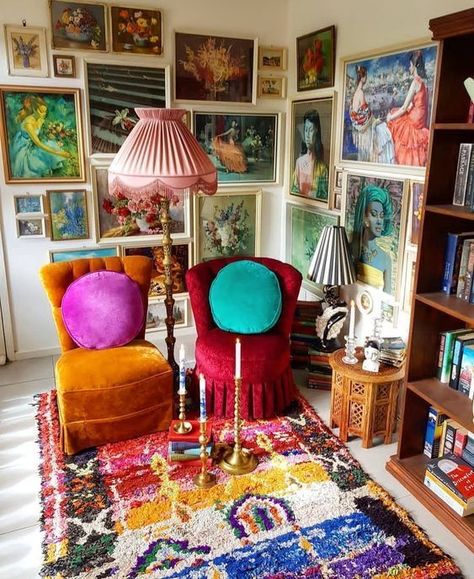 Maximalist Home Office, Maximalist Office, Maximalist Aesthetic, Maximalist Interior, Maximalist Home, Home Office Ideas, Maximalist Decor, Maximalism, Interior Design Art