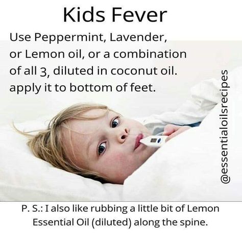 Essential Oils For Babies, Essential Oils For Colds, Kids Fever, Essential Oils For Kids, Essential Oil Remedy, Young Living Essential Oils Recipes, Yl Oils, Oil Remedies, Essential Oils Health