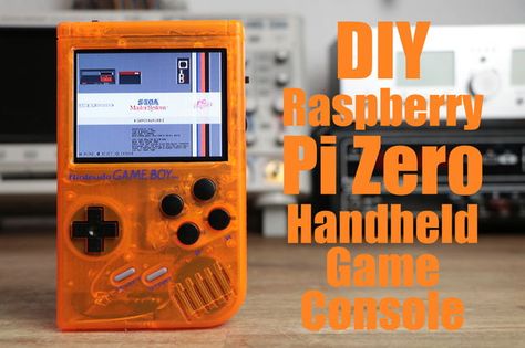 DIY Raspberry Pi Zero Handheld Game Console Retro Pi, Raspberry Projects, Raspberry Pi Zero, Portable Console, Tech Projects, Tech Diy, Handheld Game Console, Diy Tech, Raspberry Pi Projects