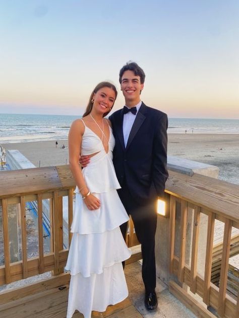 Gown With Cutouts, V Chapman Caterina Dress, Simplistic Prom Dress, Prom Inspo 2023, Timeless Prom Dresses, Tiered Prom Dresses, Beach Prom Pictures, Preppy Prom Dresses Long, Beach Prom Dress