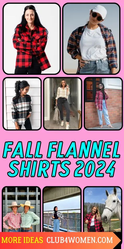 19 Top Fall Flannel Shirts 2024: Stylish Designs & How to Wear Them Womens Flannel Shirt Outfits, How To Style Flannel Shirt, Flannel Shirt Outfit Women, How To Style A Flannel Shirt, How To Style Flannel, How To Style A Flannel, Outfit With Flannel, Styling A Flannel, Autumn Shirt Outfit