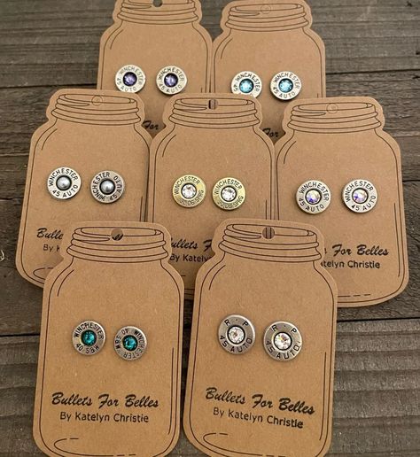 Bullet Shell Jewelry, Shotgun Shell Crafts, Bullet Earrings, Bullet Shell, Bullet Casing, Bullet Jewelry, Shotgun Shell, Western Outfits Women, Western Jewelry