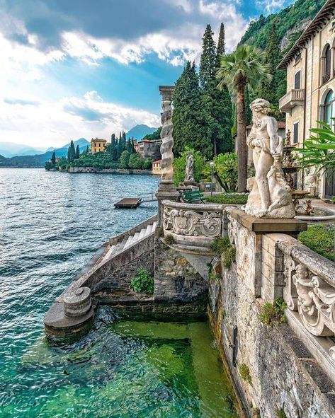 Varenna Italy Aesthetic, Villa Monastero Lake Como, Villa Monastero Varenna, Ariel Collage, 20s Moodboard, Macbook Layout, Big Villa, Lac Como, Varenna Italy