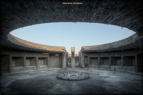 'step in the arena' by Sergio Bukini Arena Aesthetic, Gladiator Arena, Book Area, Dystopian Aesthetic, Arena Stage, Big Scary, Sports Arena, The Arena, Brutalism