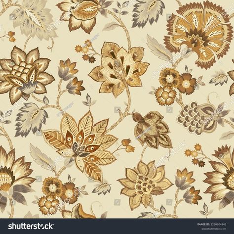 Beautiful Floral Chintz Seamless Pattern Fot Stock Illustration 2260204343 | Shutterstock Chintz Pattern, Floral Chintz, Chintz Fabric, Fabric Print Design, Textile Printing, Allover Pattern, Baby Garments, Batik Prints, Textile Prints