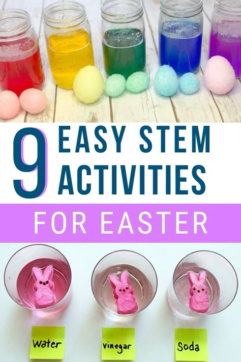 Easter Stem Activities, Activities For Easter, Easter Stem, Easter Science, Easter Classroom, Easter School, Preschool Easter, Easter Crafts For Toddlers, Easter Week