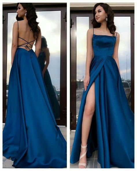 Formal Dresses For Blondes, Midnight Blue Prom Dress Corset, Gala Night Dress, Midnight Blue Prom Dresses, Simple Formal Dresses, Hoco Dresses 2023, Farewell Dresses, Hoco Dresses Long, Senior Prom Dresses