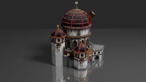 Minecraft Observatory, Minecraft Castle Designs, Minecraft Statues, Minecraft Castle, Minecraft Medieval, Minecraft Construction, Castle Designs, Pocket Edition, Minecraft Architecture