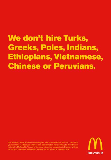 I have never been so compelled to read tiny body copy. Hiring Ad, Recruitment Ads, Funny Advertising, Copywriting Ads, Funny Commercial Ads, Copy Ads, Clever Advertising, Funny Commercials, Commercial Ads