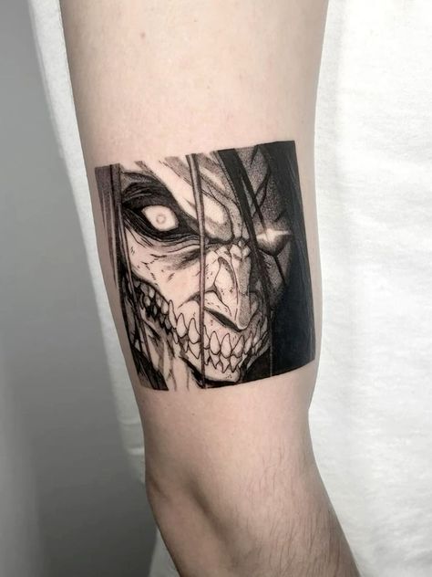 Aot Tattoo Eren, Reiner Braun Tattoo, Eren Tattoo Ideas, Attack Titan Tattoo, Attack On Titan Tattoo Eren, Attack On Titan Tattoo Design, Eren Yeager Tattoo, Eren Jaeger Tattoo, Attack On Titan Tattoo Ideas