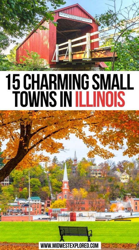 15 Charming Small Towns in Illinois Woodstock Illinois, 50 States Travel, Ohio Vacations, Joliet Illinois, Illinois Travel, Peoria Illinois, Usa Destinations, North America Travel Destinations, Ohio Travel