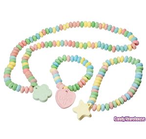 Candy Jewelry 3-Piece Sets: 12CT Box Bulk Candy Store, Online Candy Store, Candy Bracelet, Candy Necklaces, Glitter Iphone Case, Crayon Box, Candy Jewelry, Party Candy, Glitter Iphone