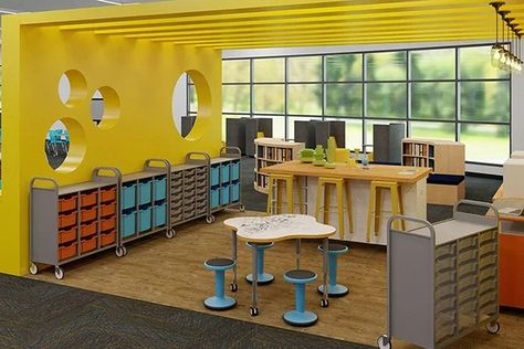 Makerspace & STEM Products, Project Kits, Supplies, Storage & More Maker Space Ideas, Makerspace Furniture, Makerspace Design, Makerspace Elementary, Makerspace Library, Makerspace Ideas, Maker Space, Stem Projects, Space Ideas