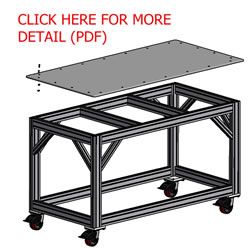 MiniTec T-Slotted Aluminum Extrusions. Modular Aluminum Profiles For Custom Construction From Aluminum Extrusions. Custom Clean Rooms, Ergonomic Workstations, Belt Conveyors, and Machine Guards Are But A Few Applications. T Slot Aluminum Projects, Aluminum Extrusion Design, Clean Rooms, Diy Cnc Router, Metal Ideas, Shop Work Bench, Metal Bending Tools, Panel Solar, Diy Cnc