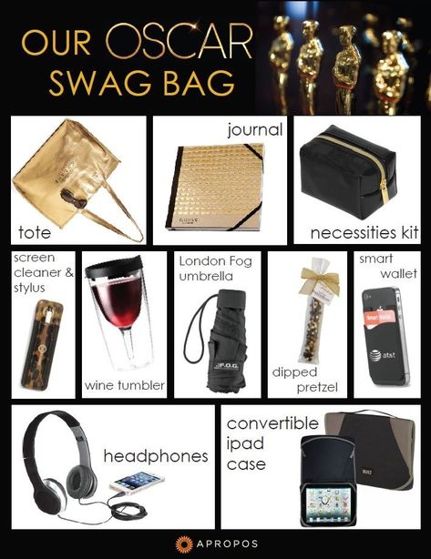 Swag Bag Ideas, Ipad Headphones, Conference Planning, Swag Bags, Designer Cosmetic Bag, Movie Themed Party, Womens Conference, Prom Gift, Golf Event