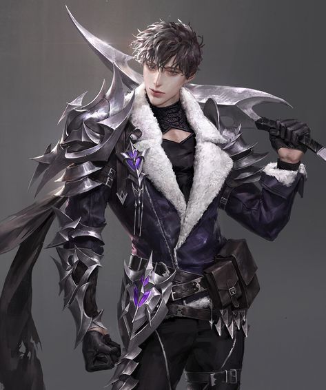 Blader, Gong Yang on ArtStation at https://www.artstation.com/artwork/oAmLJ4 Concept Artist Portfolio, Artstation Explore, Black Hair Anime Guy, Armor Drawing, Samurai Artwork, Female Character Concept, Male Character, Artist Portfolio, Fantasy Armor