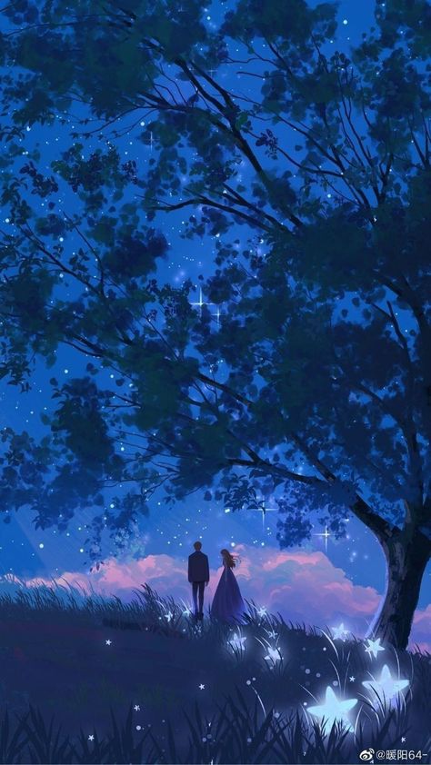 Best Wallpaper Hd, Cute Couple Wallpaper, Memes Anime, Cute Couple Art, Beautiful Landscape Wallpaper, Romantic Art, Anime Aesthetic, Dreamy Art, Anime Scenery Wallpaper